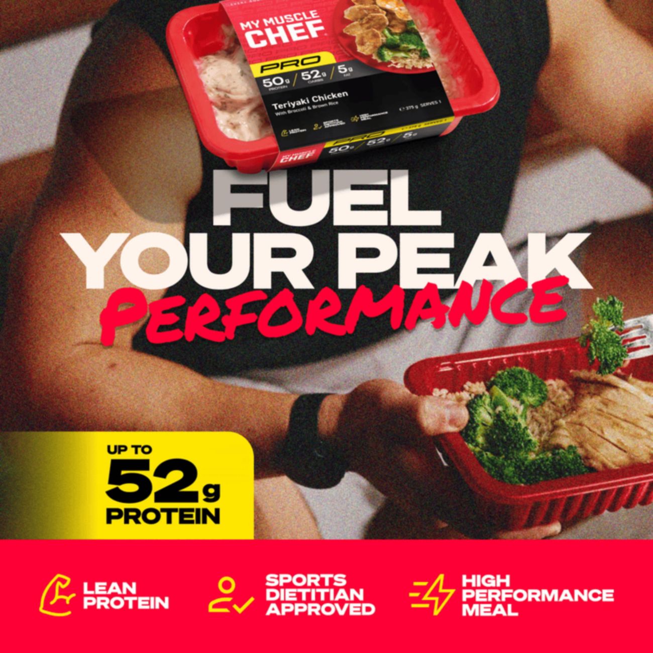 Fuel your peak performance - Up to 52 gr protein